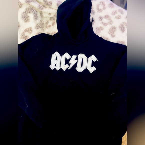 Shirts | Ac Dc Hoodie Adults Large Black Band Music 8s 90s Sweatshirt ...